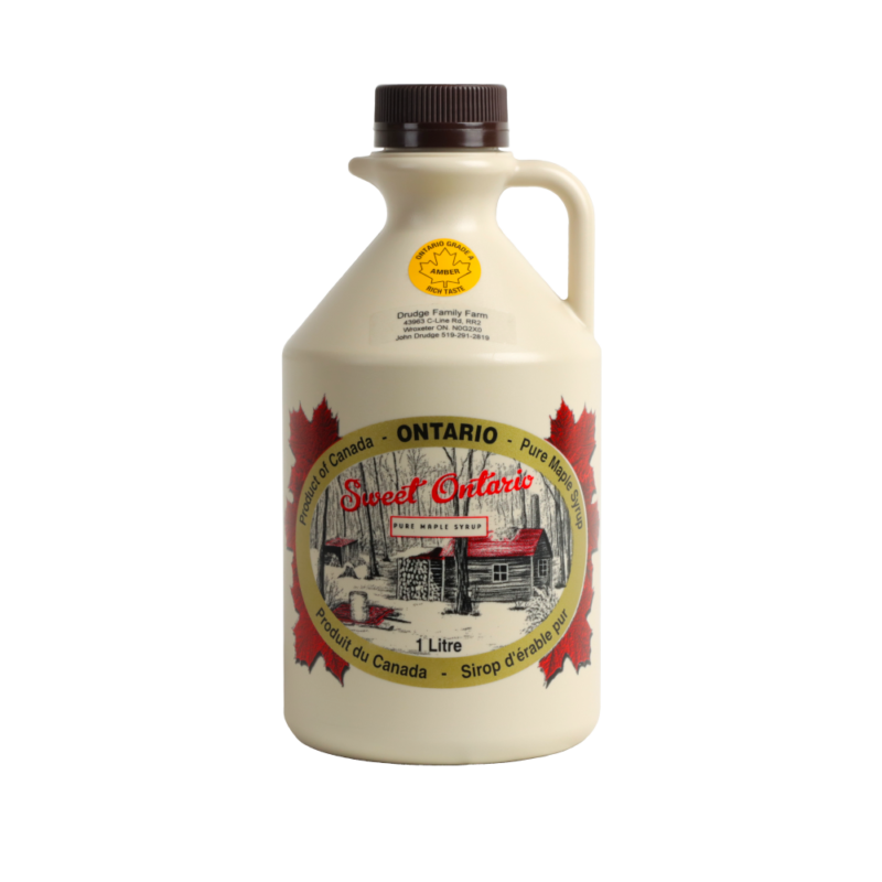 1 Litre Maple Syrup Drudge's Maple Syrup